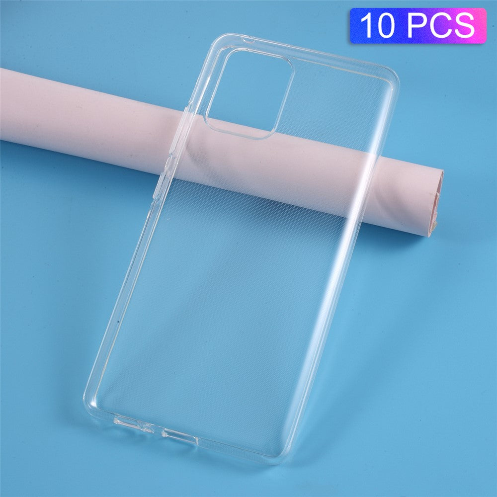 10Pcs/Pack Watermark Resistant Clear TPU Shell for Samsung Galaxy S20 4G/S20 5G