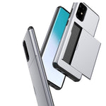 Card Slot PC + TPU Hybrid Phone Case for Samsung Galaxy S20 4G/S20 5G