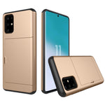 Card Slot PC + TPU Hybrid Phone Case for Samsung Galaxy S20 4G/S20 5G