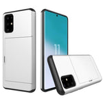 Card Slot PC + TPU Hybrid Phone Case for Samsung Galaxy S20 4G/S20 5G