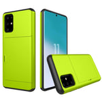Card Slot PC + TPU Hybrid Phone Case for Samsung Galaxy S20 4G/S20 5G