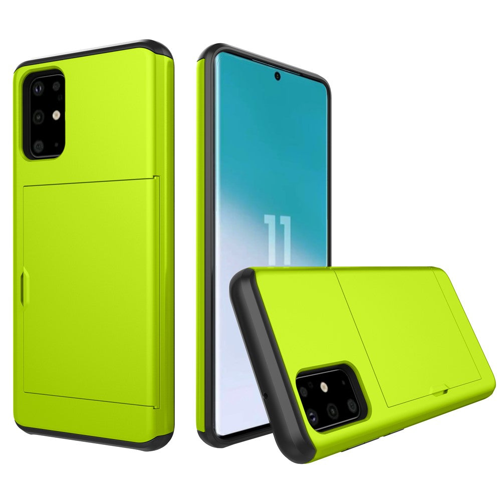 Card Slot PC + TPU Hybrid Phone Case for Samsung Galaxy S20 4G/S20 5G