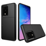 Card Slot PC + TPU Combo Back Shell for Samsung Galaxy S20 Ultra