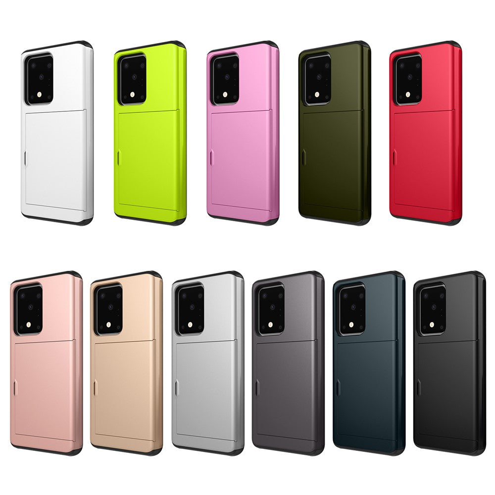 Card Slot PC + TPU Combo Back Shell for Samsung Galaxy S20 Ultra