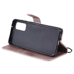 For Samsung Galaxy S20 4G / S20 5G Case Solid Color Leather Mobile Cover Wallet Stand with Strap