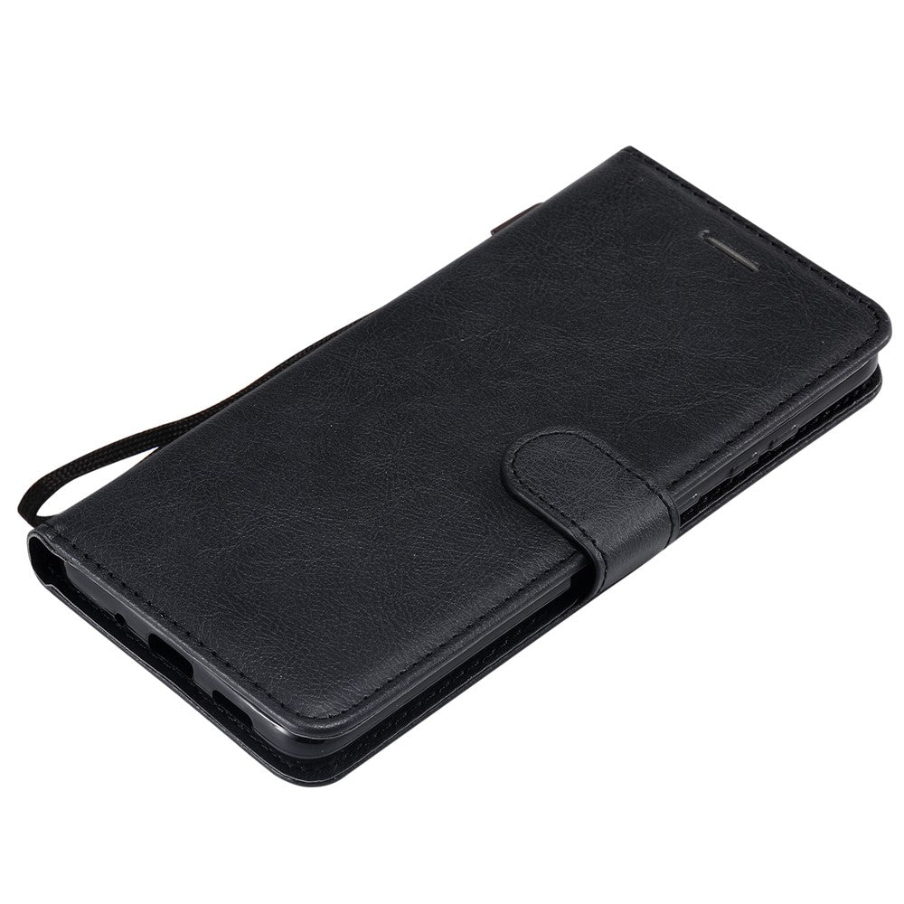 For Samsung Galaxy S20 Plus Case Solid Color Leather Mobile Cover Wallet Stand with Strap