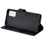For Samsung Galaxy S20 Plus Case Solid Color Leather Mobile Cover Wallet Stand with Strap