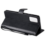 For Samsung Galaxy S20 Plus Case Solid Color Leather Mobile Cover Wallet Stand with Strap