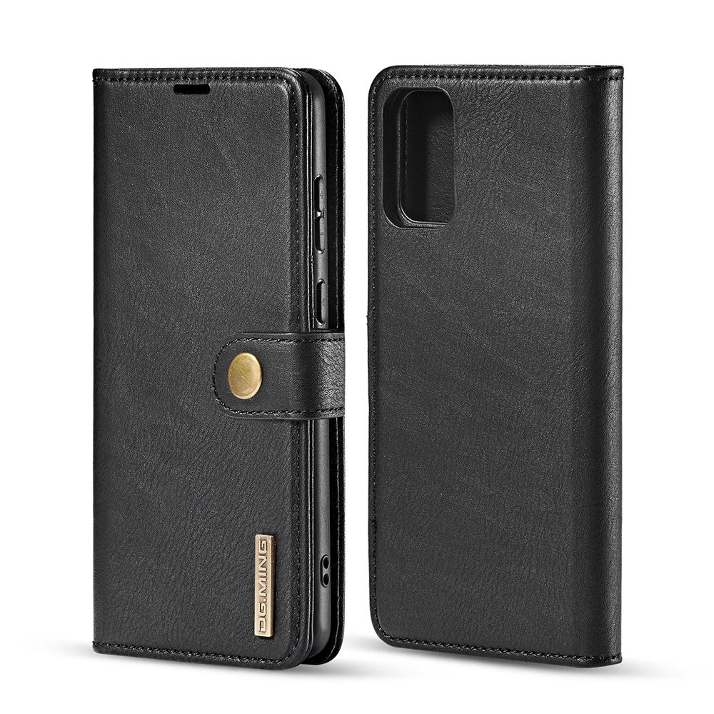 DG.MING For Samsung Galaxy S20 4G / S20 5G Detachable 2-in-1 Anti-scratch Split Leather Wallet Shell + PC Back Case