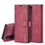 DG.MING For Samsung Galaxy S20 4G / S20 5G Detachable 2-in-1 Anti-scratch Split Leather Wallet Shell + PC Back Case