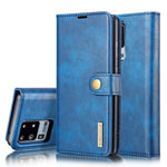 DG.MING Detachable 2-in-1 Split Leather Wallet Shell + PC Back Case for Samsung Galaxy S20 Ultra