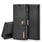 DG.MING For Samsung Galaxy A71 Detachable 2-in-1 Anti-scratch Split Leather Wallet Cover + PC Back Case