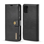 DG.MING For Samsung Galaxy A71 Detachable 2-in-1 Anti-scratch Split Leather Wallet Cover + PC Back Case