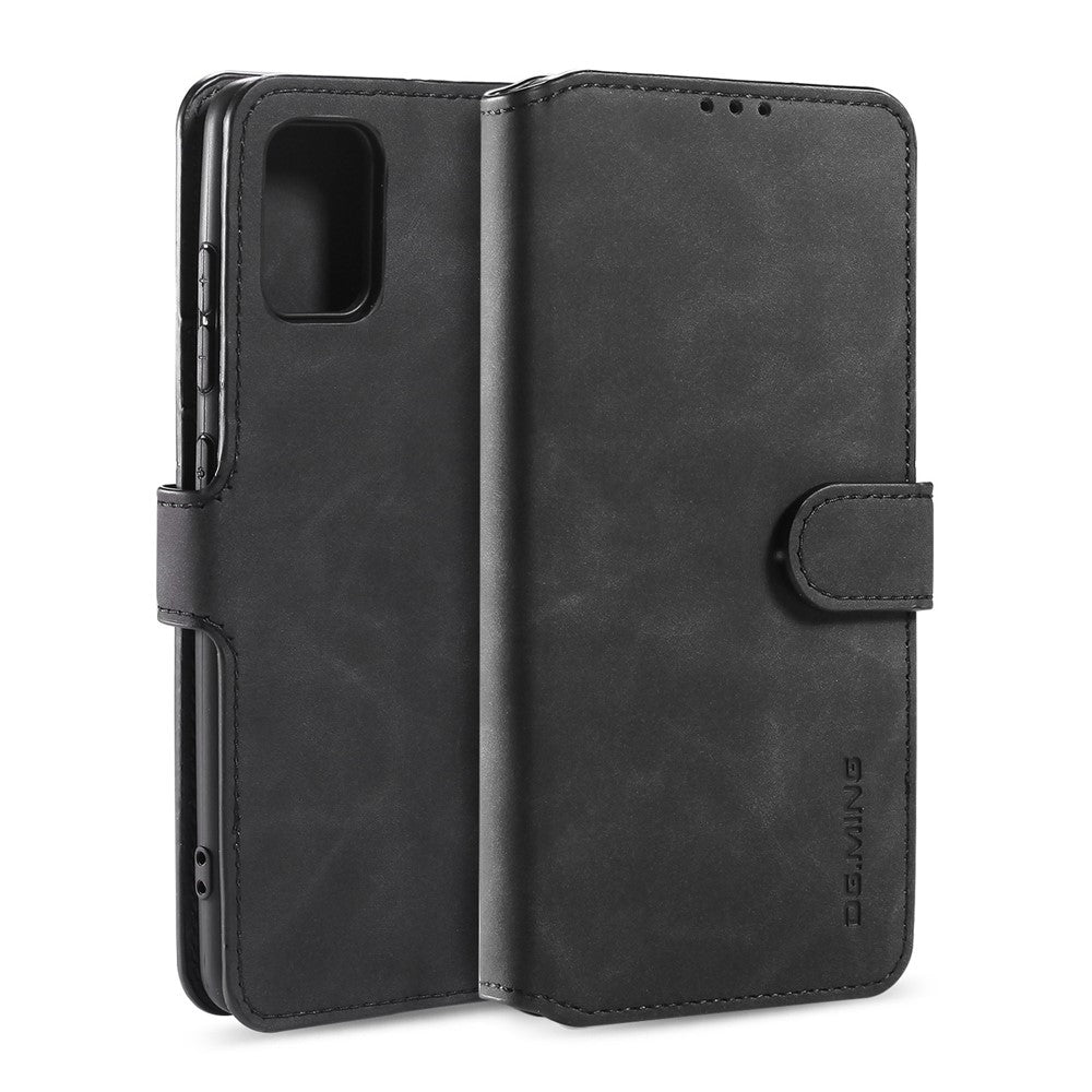 DG.MING Retro Style Plånboksfodral i Läder med Stativ till Samsung Galaxy A51