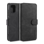 DG.MING Retro Style Wallet Leather Stand Shell Case for Samsung Galaxy A51