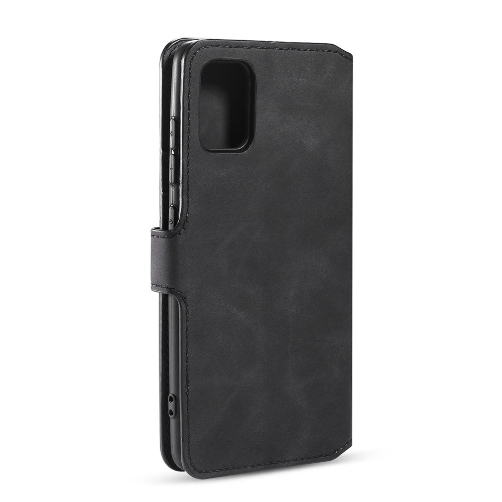 DG.MING Retro Style Wallet Leather Stand Shell Case for Samsung Galaxy A51