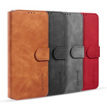 DG.MING Retro Style Wallet Leather Stand Shell Case for Samsung Galaxy A51