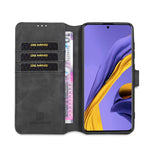 DG.MING Plånboksfodral i läder i retrostil för Samsung Galaxy A71