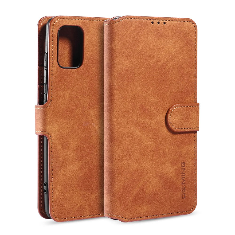 DG.MING Plånboksfodral i läder i retrostil för Samsung Galaxy A71