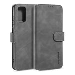 DG.MING Retro Style Leather Wallet Stand Protective Shell Case for Samsung Galaxy S20 4G/S20 5G