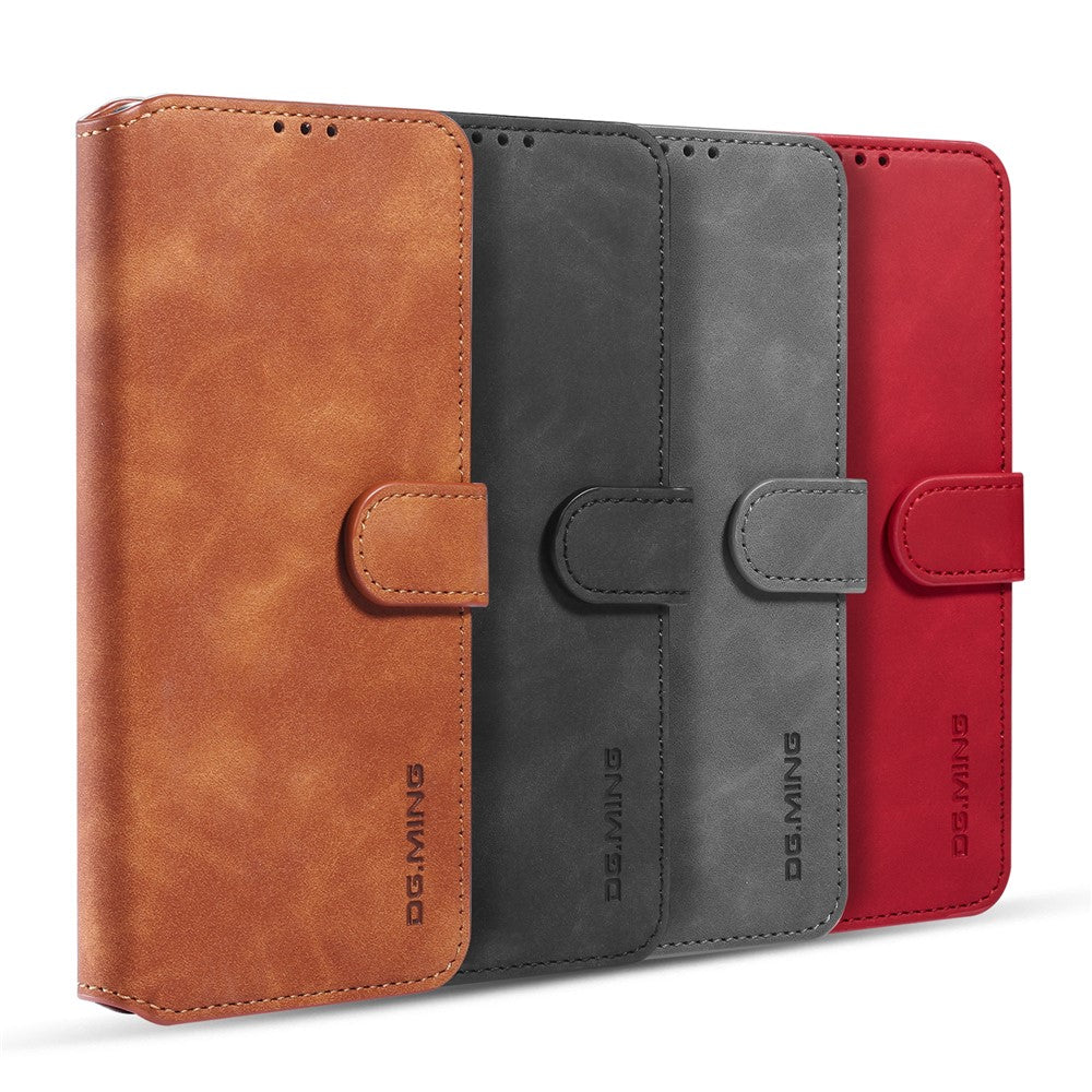 DG.MING Retro with Leather Wallet Case for Samsung Galaxy S20 Ultra