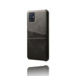 PU-læderbelagt PC-cover med dobbelt kortplads til Samsung Galaxy A51