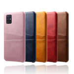 PU-læderbelagt PC-cover med dobbelt kortplads til Samsung Galaxy A51