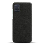Solid Color Cloth Texture PC Phone Case for Samsung Galaxy A51