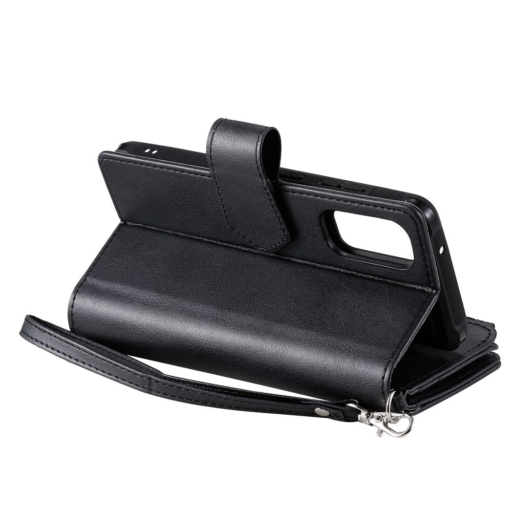 For Samsung Galaxy S20 4G / S20 5G Case 2 in 1 Detachable Magnetic Leather Wallet Mobile Cover with Strap