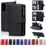For Samsung Galaxy S20 4G / S20 5G Case 2 in 1 Detachable Magnetic Leather Wallet Mobile Cover with Strap