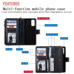 For Samsung Galaxy S20 4G / S20 5G Case 2 in 1 Detachable Magnetic Leather Wallet Mobile Cover with Strap