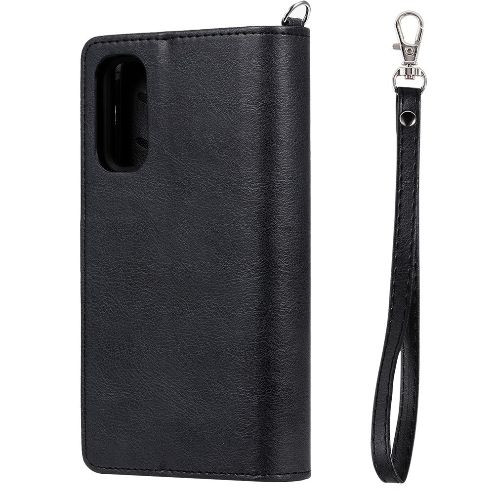 For Samsung Galaxy S20 4G / S20 5G Case 2 in 1 Detachable Magnetic Leather Wallet Mobile Cover with Strap