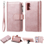 For Samsung Galaxy S20 4G / S20 5G Case 2 in 1 Detachable Magnetic Leather Wallet Mobile Cover with Strap