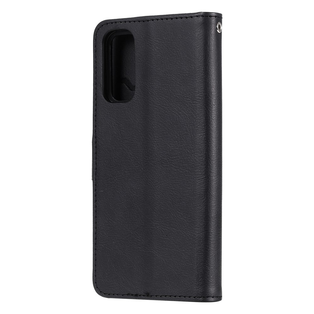 For Samsung Galaxy S20 4G / S20 5G Case 2 in 1 Detachable Magnetic Leather Wallet Mobile Cover with Strap
