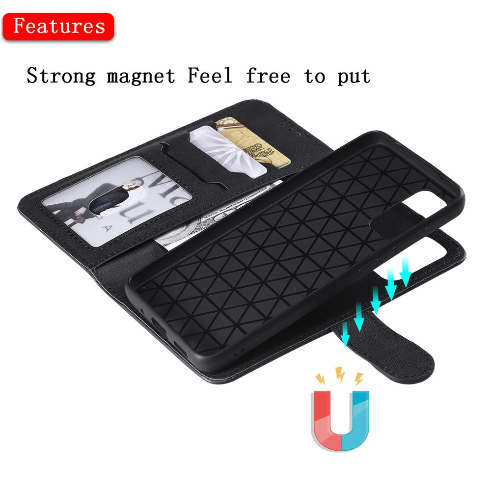 For Samsung Galaxy S20 4G / S20 5G Case 2 in 1 Detachable Magnetic Leather Wallet Mobile Cover with Strap