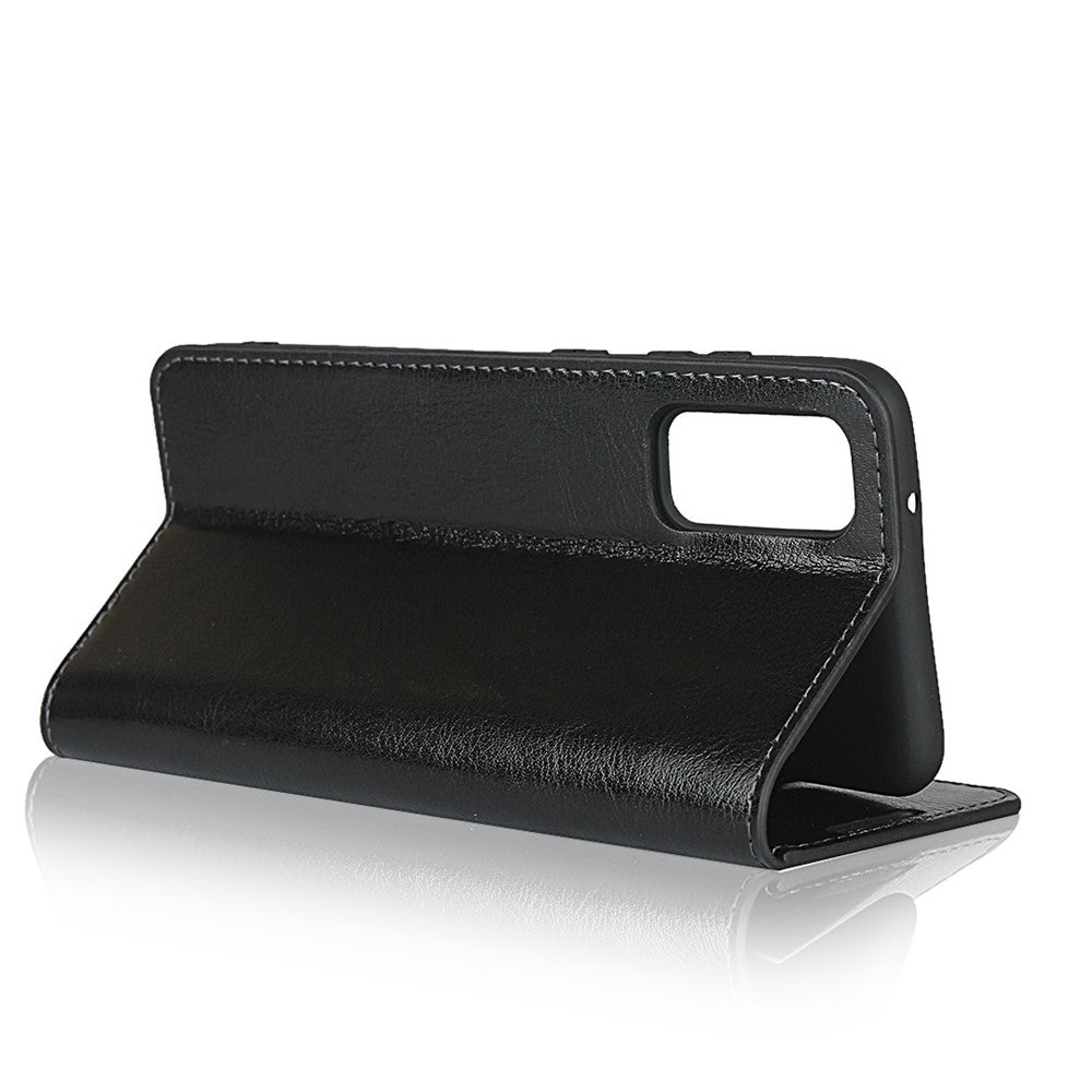 Crazy Horse Genuine Leather Stand Wallet Phone Case for Samsung Galaxy S20 4G/S20 5G