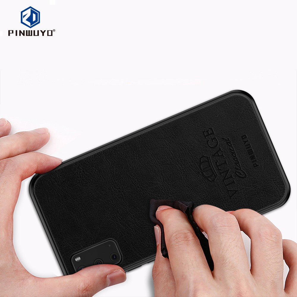 PINWUYO Pin Rui Series PU Leather Coated PC + TPU Phone Shell for Samsung Galaxy S20 4G/S20 5G
