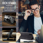 CASEME 013 Series Auto-absorbed Leather Wallet Automatic Closing Stand Case for Samsung Galaxy A51