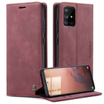 CASEME 013 Series Auto-absorbed Leather Wallet Automatic Closing Stand Case for Samsung Galaxy A51
