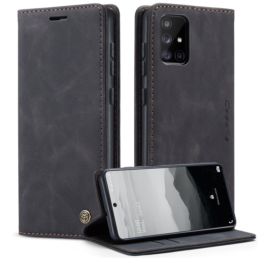 CASEME 013 Series Flip Wallet Leather Phone Cover for Samsung Galaxy A71