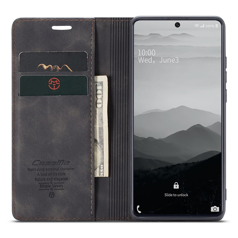 CASEME 013 Series Flip Wallet Leather Phone Cover for Samsung Galaxy A71