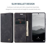 CASEME 013 Series Flip Wallet Leather Phone Cover for Samsung Galaxy A71