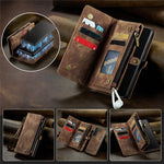 CASEME 008 Series Wallet Vintage PU Leather Case for Samsung Galaxy S20 Plus