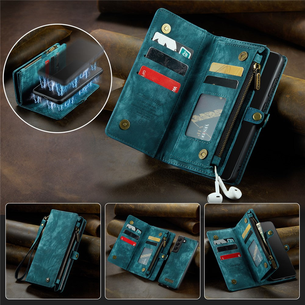 CASEME 008 Series Wallet Vintage PU Leather Case for Samsung Galaxy S20 Plus