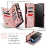 CASEME 008 Series Wallet Vintage PU Leather Case for Samsung Galaxy S20 Plus