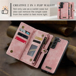 CASEME 008 Series Wallet Vintage PU Leather Case for Samsung Galaxy S20 Plus