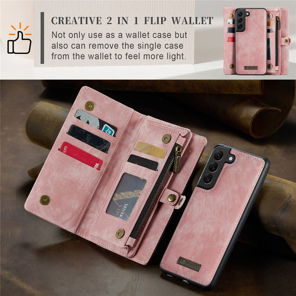 CASEME 008 Series Wallet Vintage PU Leather Case for Samsung Galaxy S20 Plus
