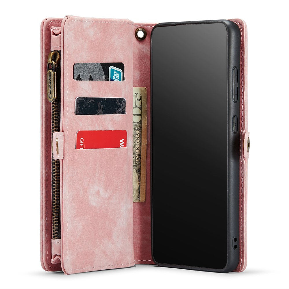 CASEME 008 Series Wallet Vintage PU Leather Case for Samsung Galaxy S20 Plus