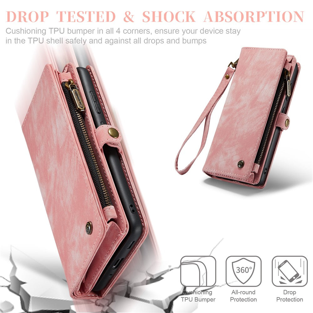 CASEME 008-serien PU-läderskal till Samsung Galaxy S20 Ultra plånboksfodral stötsäkert folio-flipfodral