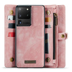 CASEME 008 Series PU Leather Cover for Samsung Galaxy S20 Ultra Wallet Phone Case Shockproof Folio Flip Cover